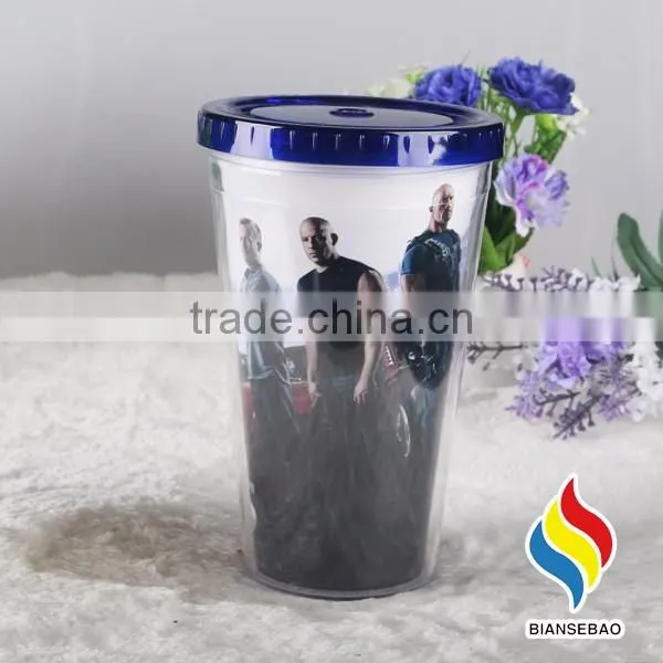 Wholesale double wall acrylic tumblers with inserts