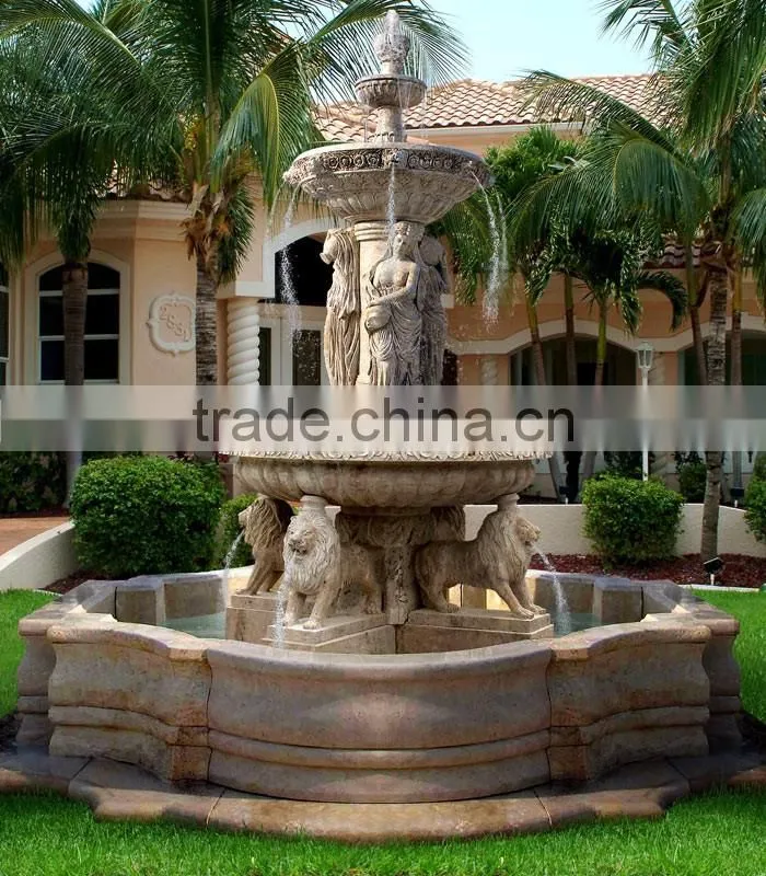 marble stone champagne fountain for design