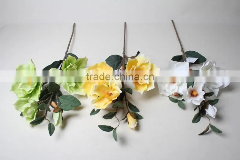 Elegant Decorative Artificial Magnolia Flower for Wholesale Direct Selling