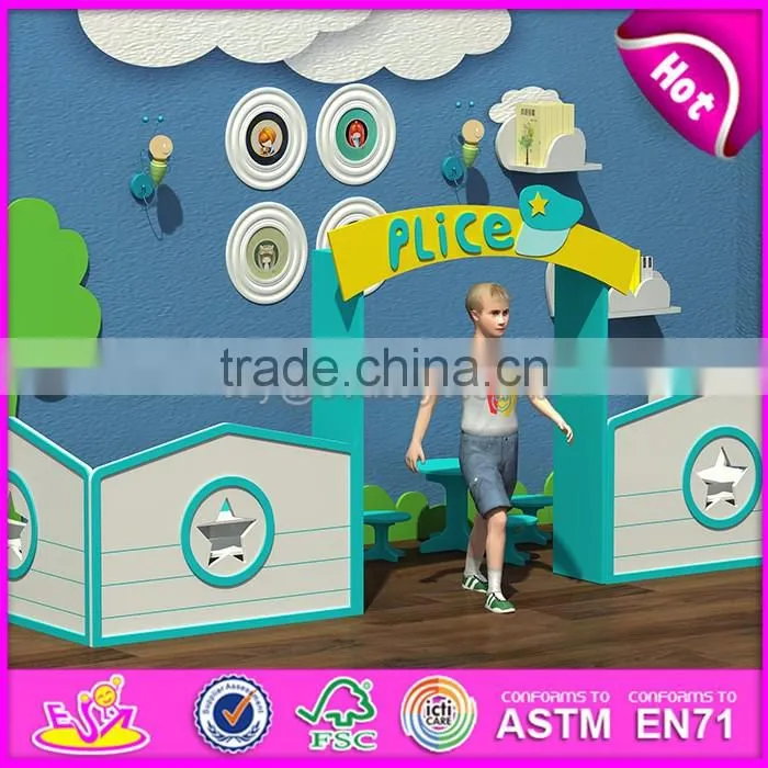 Wholesale high quality indoor wooden kindergarten playground for kids W08C185