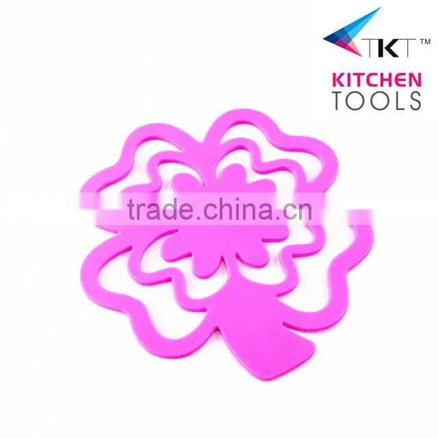 Star shape silicone coffee hot water heating cup mat cup holder cup pad