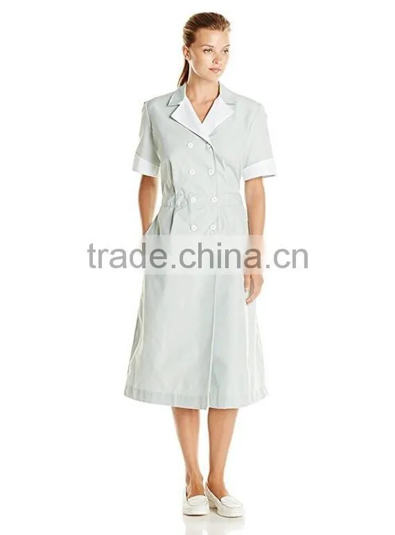 Fashionable Nurse Uniform Designs Wholesale New Style Bulk Cheap High Quality Long Medical Dress Women Hospital Uniform