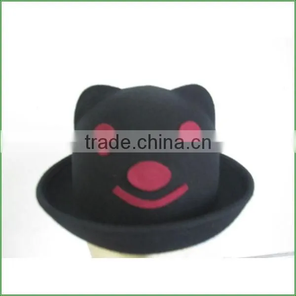 womens wool felt hats /bavarian felt hat /handmade felted wool hats