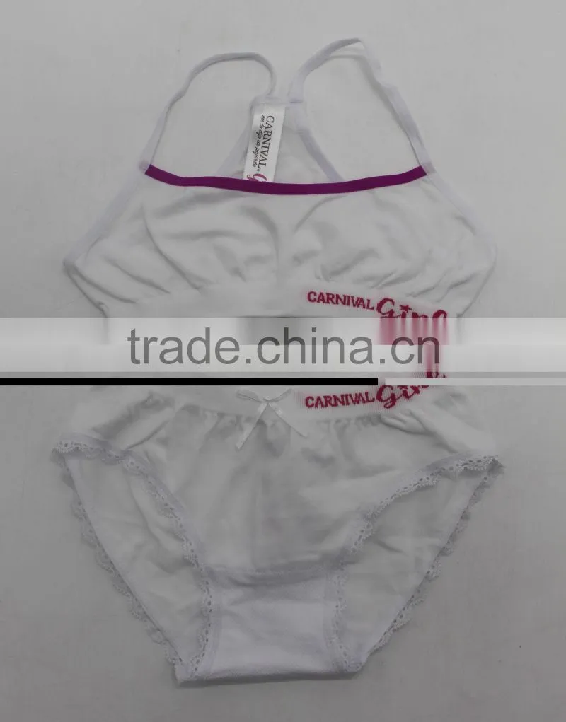 High Quality Children Bra Set Seamless Kids Fashion bra and panty set