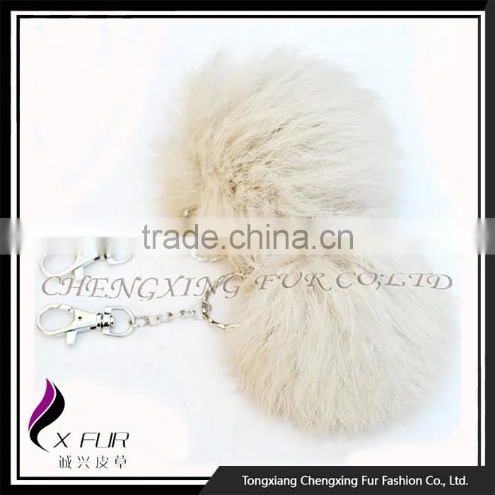 CX-R-36 China Wholesale OEM Fur Ball Rabbit Fur Keychain