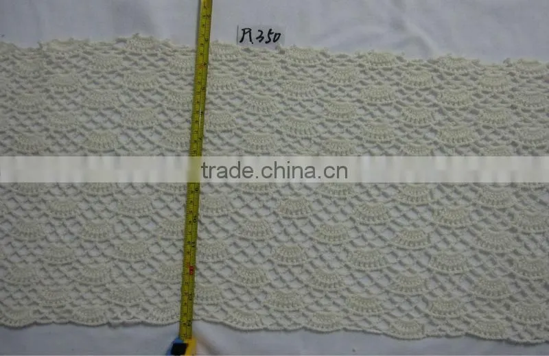 plain 100% cotton crochet knitted fabric for sweater