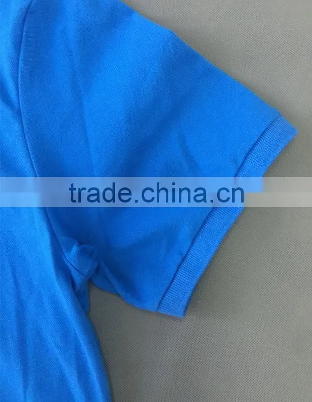 OEM blue summer cotton golf t-shirt work shirt