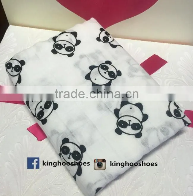 super soft 100%cotton baby swaddle muslin blanket