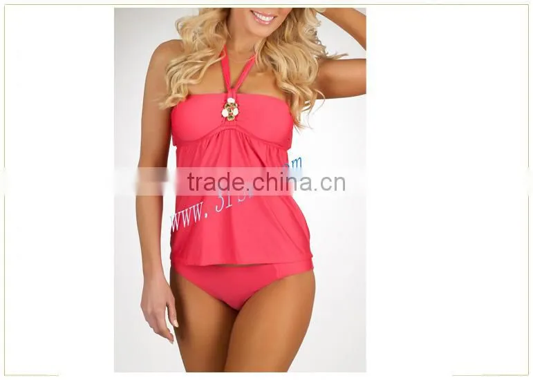 halter tankini swimsuits swimwear red