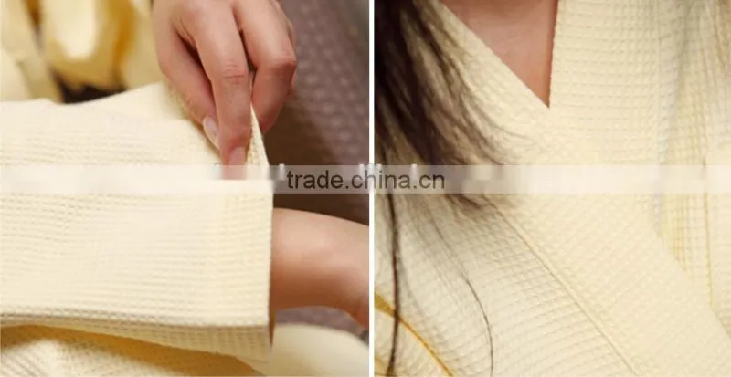 Hotel supplies Wholesale 100% Cotton High-quality Waffle Bathrobe Luxury Hotel Bathrobe