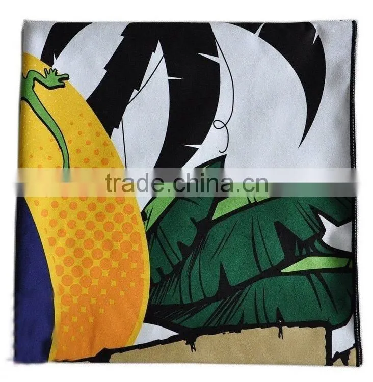 full printing micro fiber ultra thin beach towel