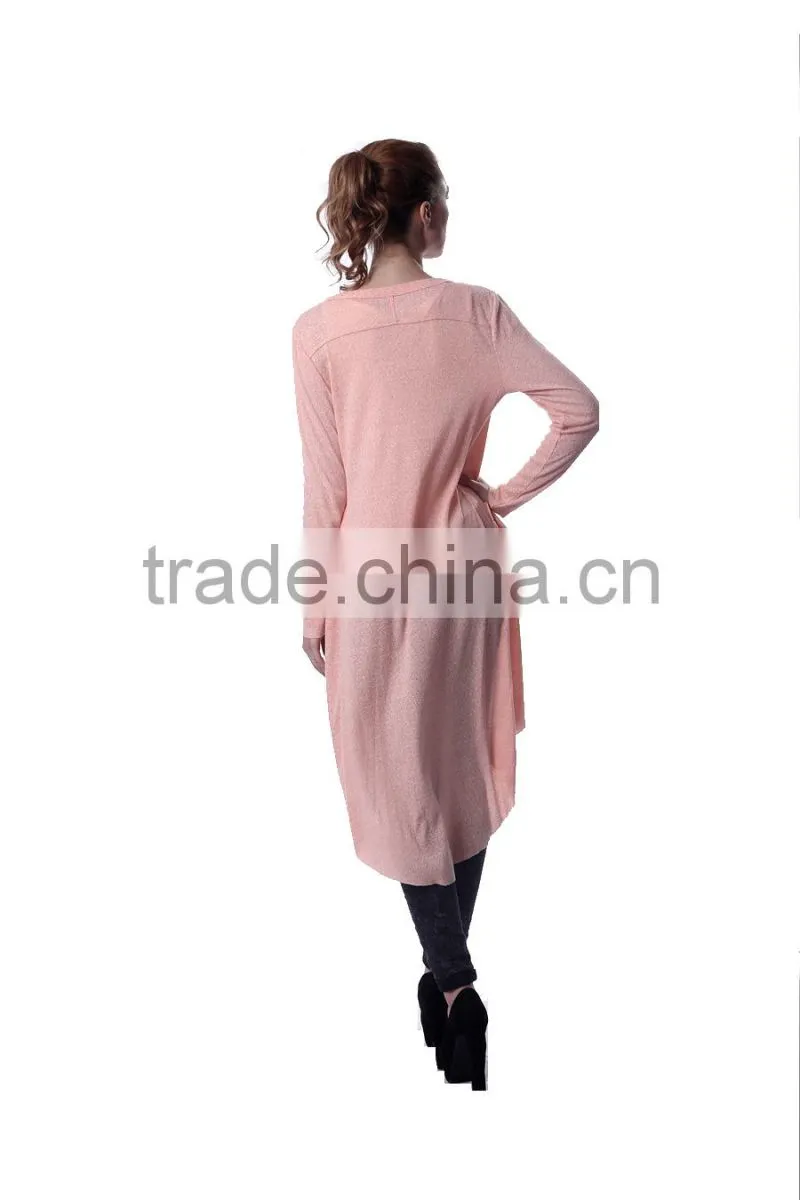 Ladies extra long cardigan handmade knitting sweaters