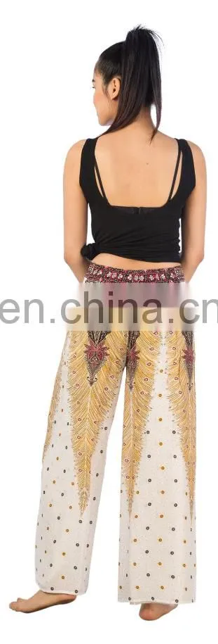 Lofbaz Boho Wide Leg Side Slits Belly Dance Gypsy Hippie Harem Pants Trousers