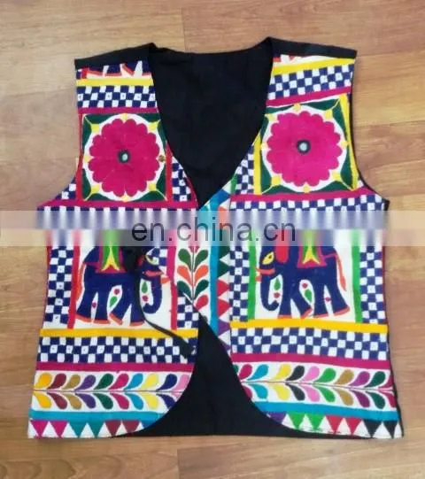 Gujarati Kutchi Embroidery Designer Ladies Elephant Style Navratri Special jacket-Indian traditional embroidered Jackets