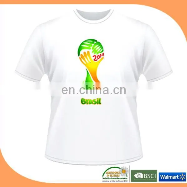 2014 brazil world cup promotional gift 2014 brazil world cup t shirt 1 dollar t shirts