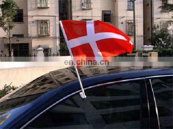 Polyester car flag with custom design