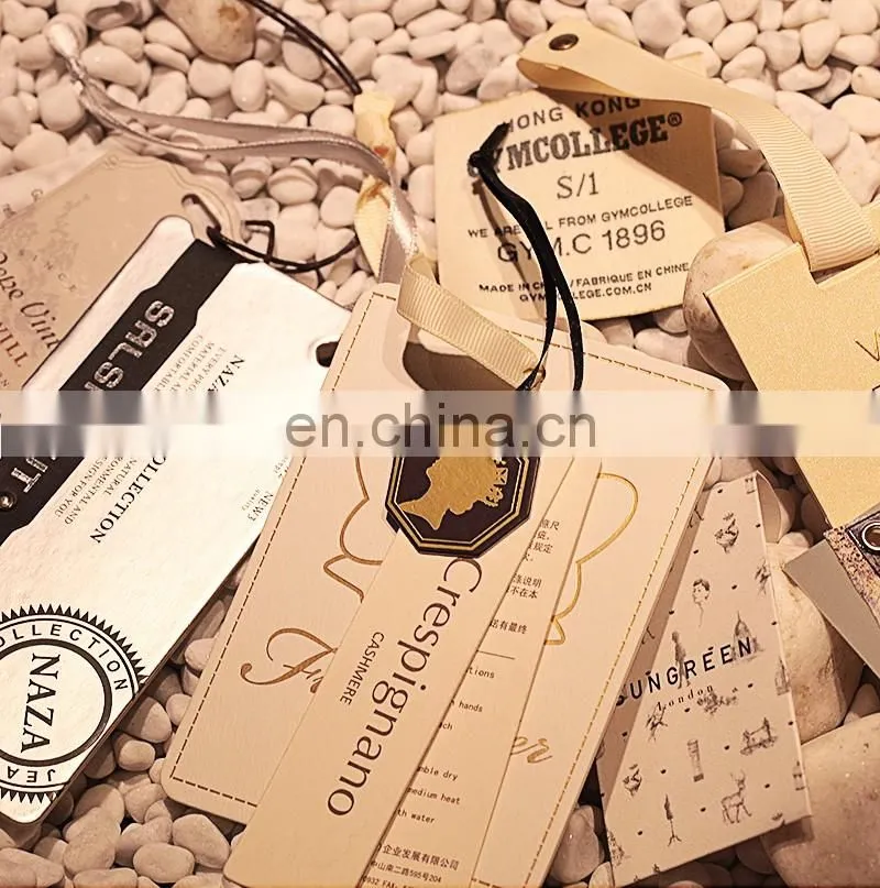 custom design and product series label tag for garment