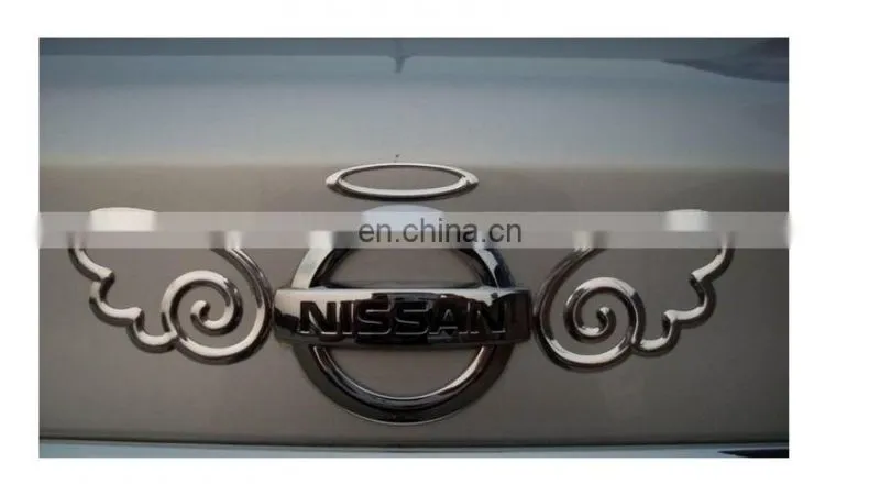 promotional DIY custom die cut self-adhesive PVC 3D chrome car sticker for car decoration