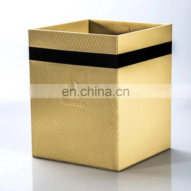 Alibaba Express Excellent Handmade Leather Recycle Office Bin