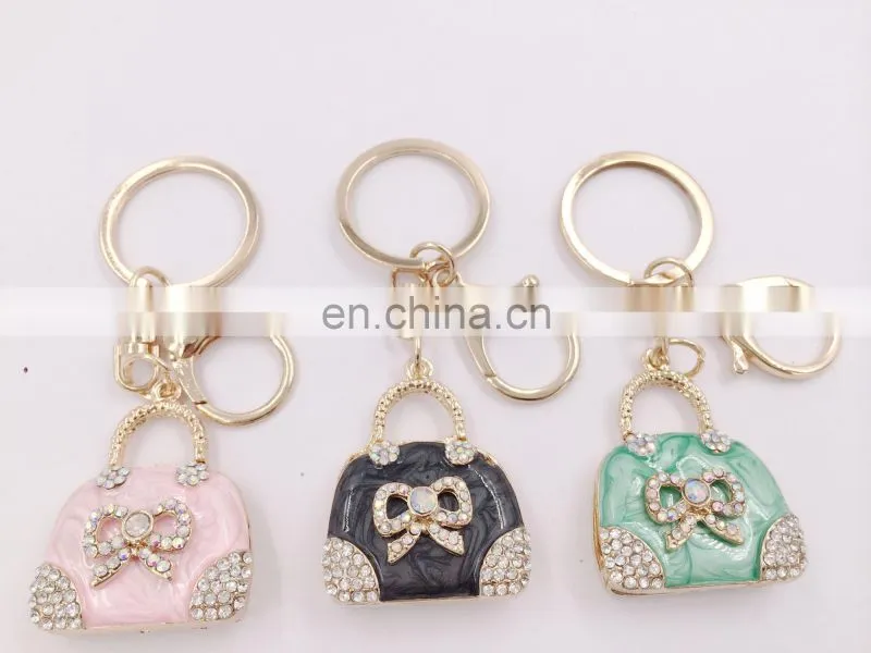 Cheap customized purse hanging key chain wholesale