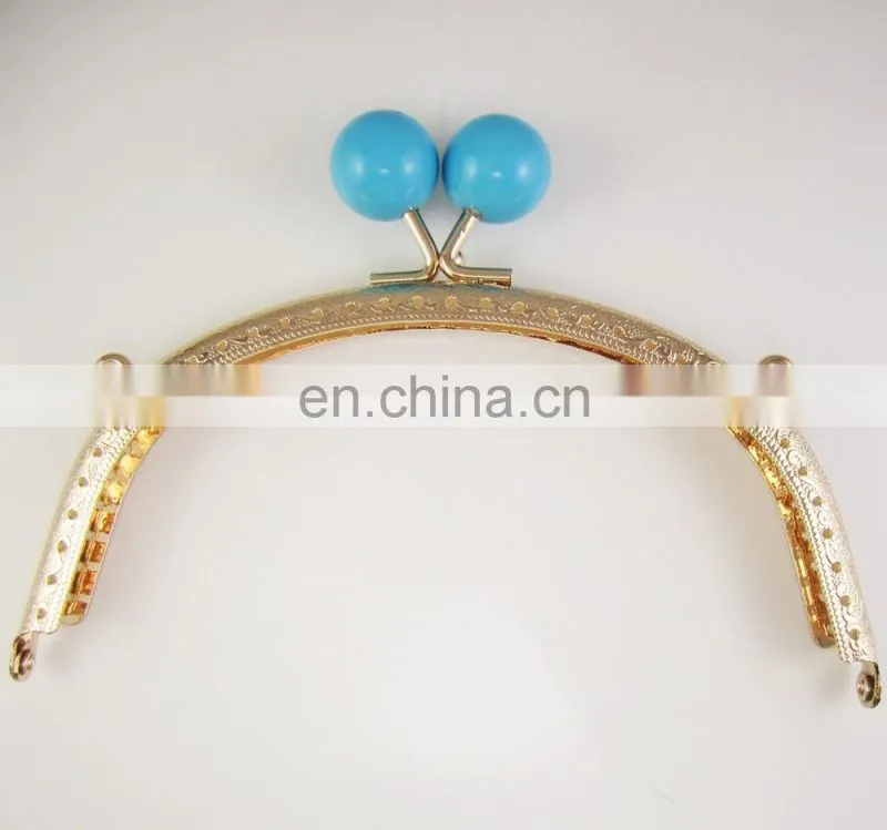 DIY Wedding metal kiss lock coin purse clutch frame