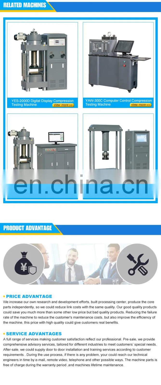 YES-2000 Lab Compression Testing Machine Price + Soil Lab Testing Machine+Pressure Testing Machine