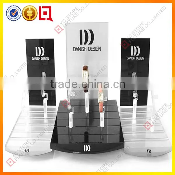 Countertop acrylic watch display, watch dispaly stand