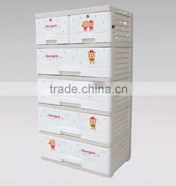 Hot selling high quality 4 tier plastic storage drawer, locker, cabinet
