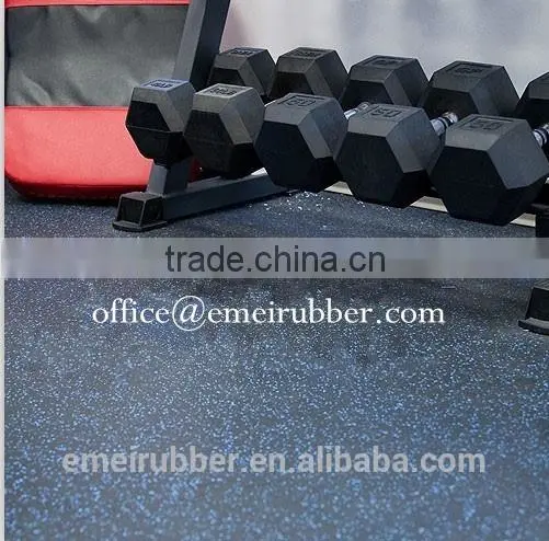 rubber interlocking gym floor/rubber gym mat/rubber gym tile