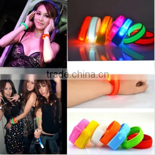 Cool Stylish Flashing LED Light Wrist Band Glow Armband Night Fun Wrist Strap