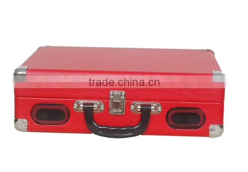 Portable turntable player.hot sale in USA,briefcase turntable