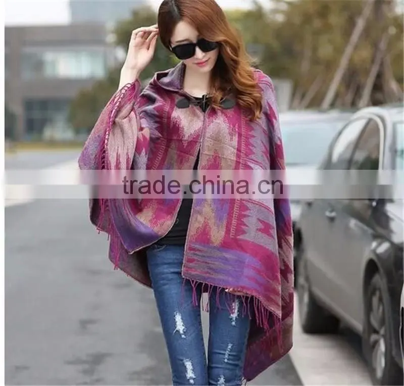 2016 ladies women Fashion hooded Blanket scarf shawl