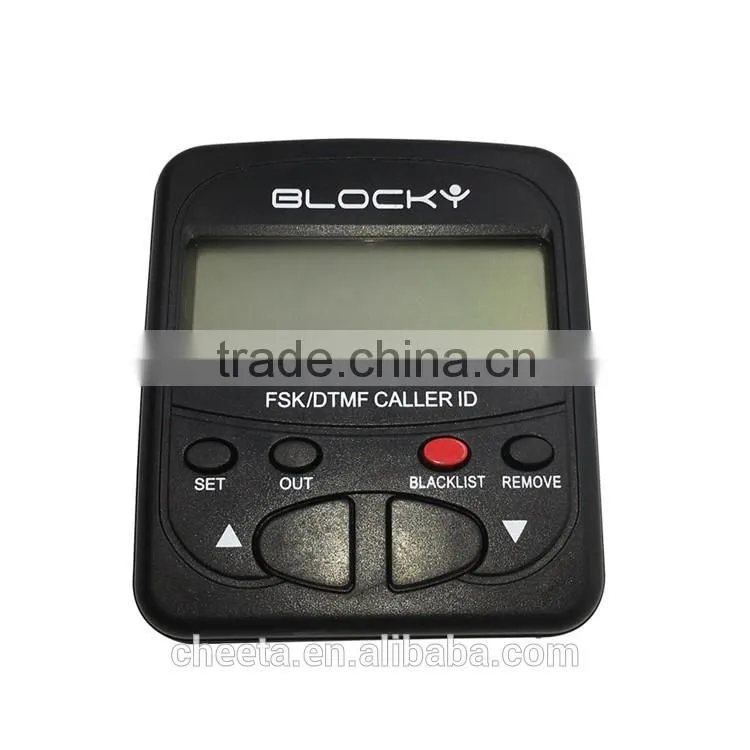 Telephone call blocker with two lines for US