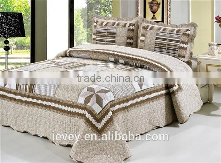 king size cotton cheap top quality plain style reactive printed wholesale comforter sets bedding