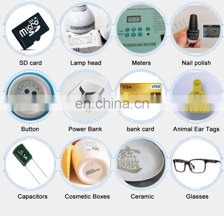 SENKE High Precision MINI Portable Laser Printing Engraving Marking Machine 20W 30W 50W 75W