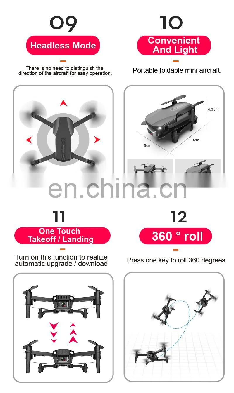 New Arrivals Toy Drone R16 Photography Quadcopter Mini Drone With 4k Dual Camera UAV