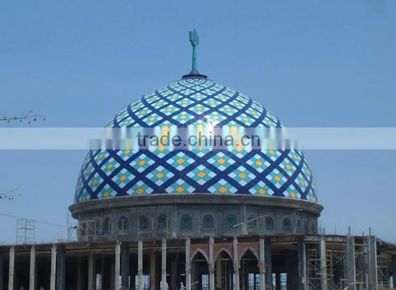 Chinese steel frame design dome roof