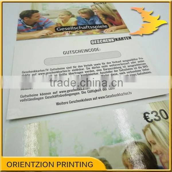 China Prepaid Scratch Card Printing Factory