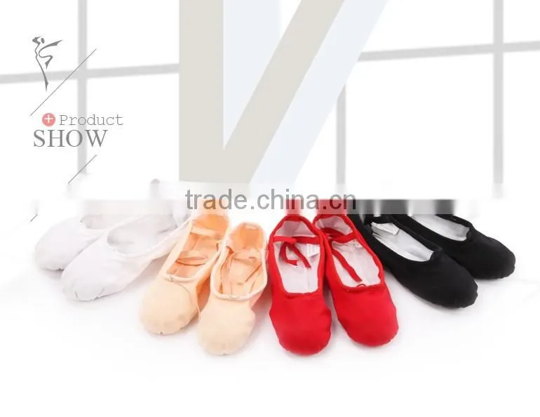 Factory Wholesale Canvas Split Sole Cute Ballet Dance Shoes
