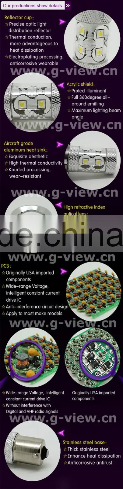 Factory-selling car led light H4 80w ,Creechip 80w Led car fog lamp ,h4 led car bulb