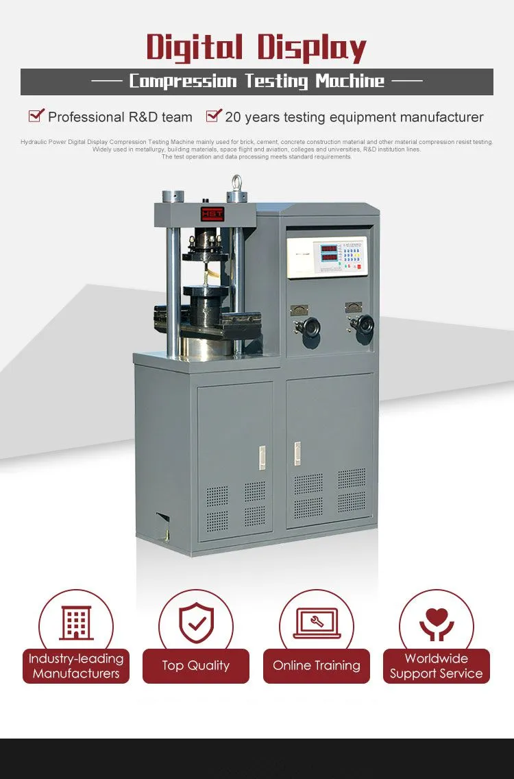 YES-300 /10 Cement Brick Digital 300kn Hydraulic Compression 10KN Flexural Testing Machine