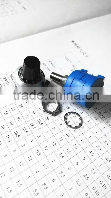 10 turns dial knobs for potentiometer