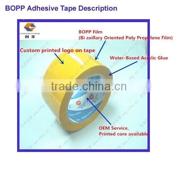 Biaxially-oriented Polypropylene Self Adhesive Buff Tape