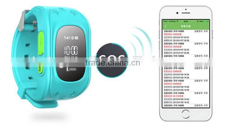 Eletronic Gift Safe Keeping SOS GPS Tracking Bracelet For Kid