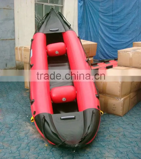 PVC inflatable kayak CE plate floating boat handmade factory export best design