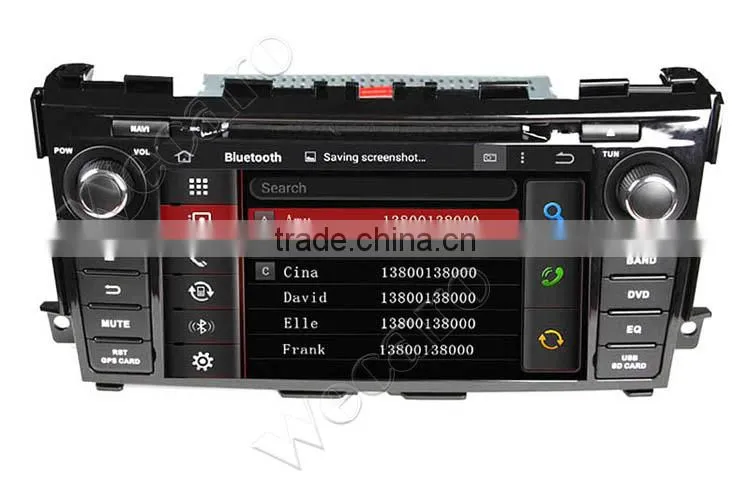 Wecaro WC-NT8061 android 4.4.4 car dvd player for nissan teana car audio 2013 2014 3G wifi playstore