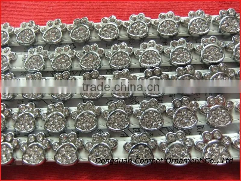 Produce 10 mm footprint paw slide charm jewelry diy letters wholesale