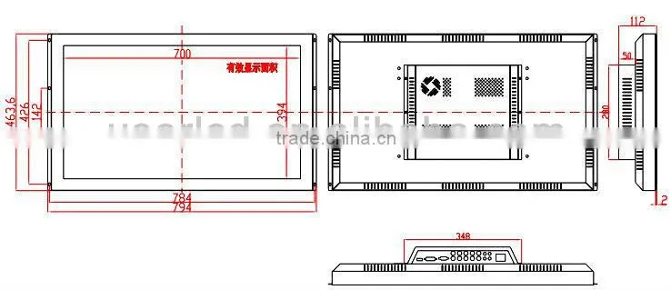 32 inch open frame led monitor
