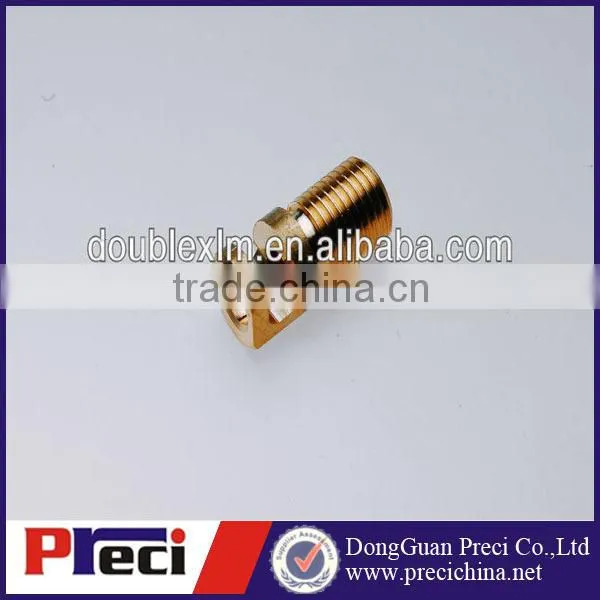 Side half-opened brass screws