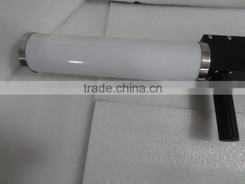 RGB color tube DJ co2 gun rechargeable with 3m high press hose led co2 gun
